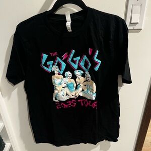 The Go-Go's Black 2025 Tour T-Shirt